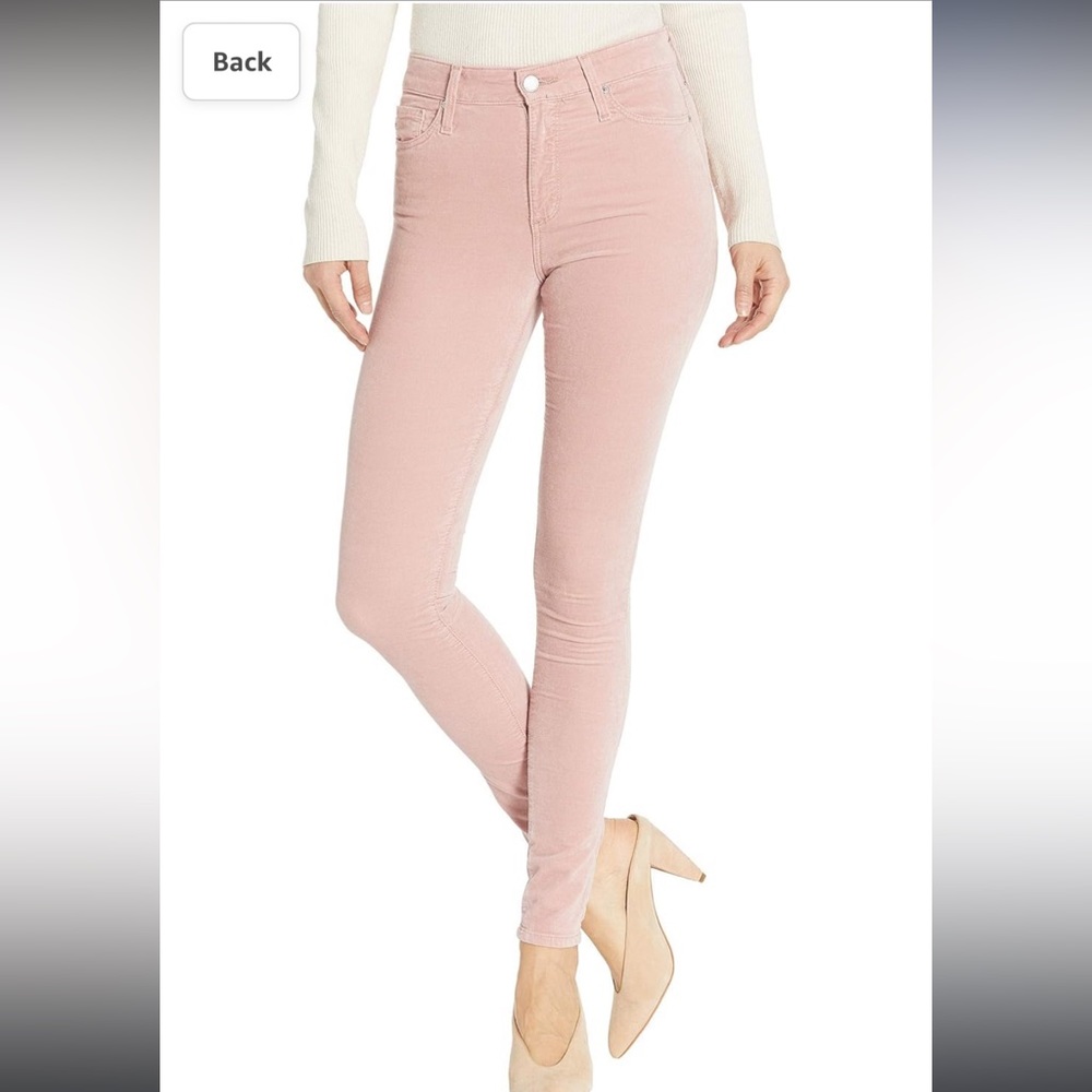 AG Adriano Goldschmied Farrah skinny high rise pants in French Rose